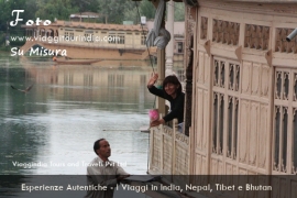 Foto India, Houseboat nel Lago Dal, Srinagar, Kashmir